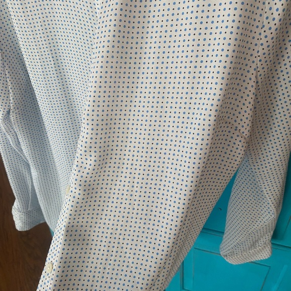 Banana Republic Button Up Collar Shirt - pattern Polka Dot - casual or office - - Picture 7 of 11